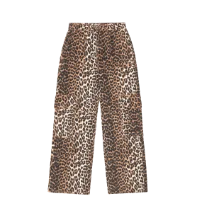 GANNI Leopard Angi Denim