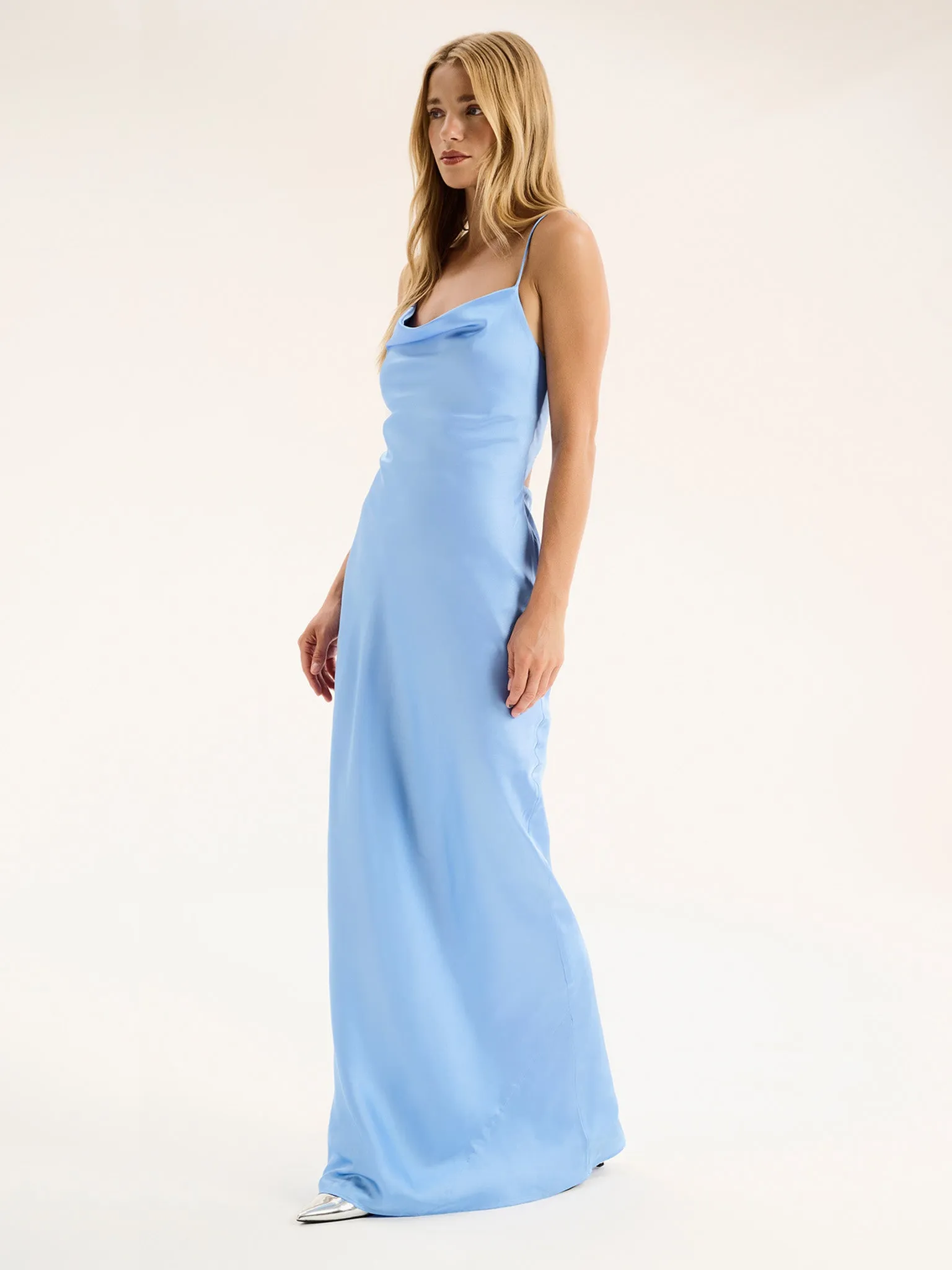 Ginny Maxi Dress in Light Blue