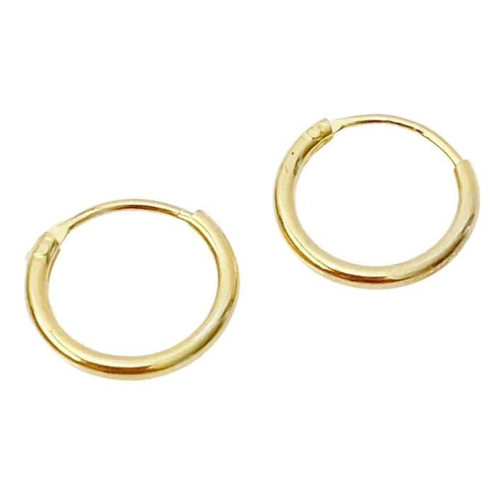 Gold Sleeper Hoops