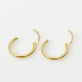 Gold Sleeper Hoops