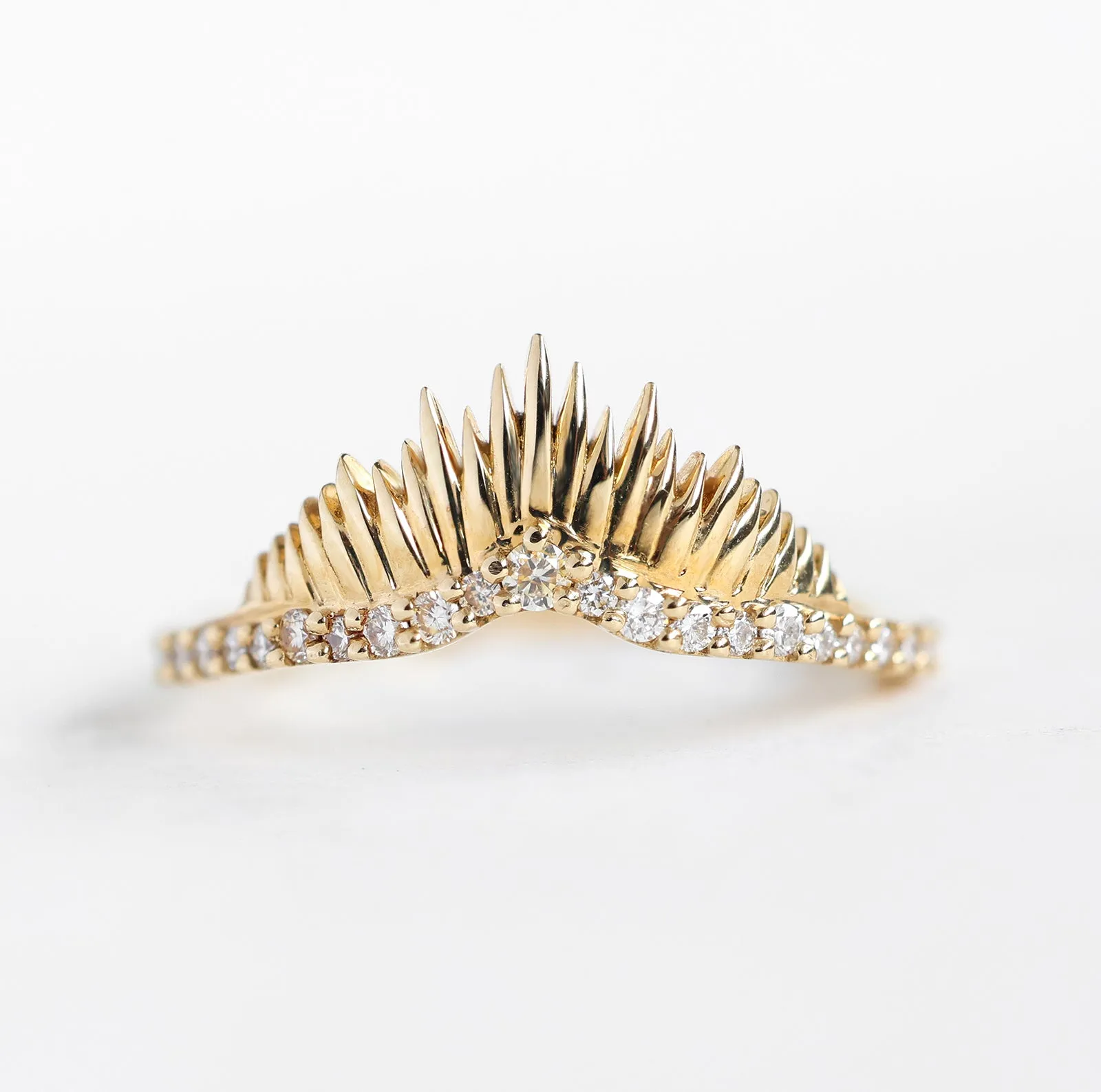 Gold Sunshine Diamond Ring Band