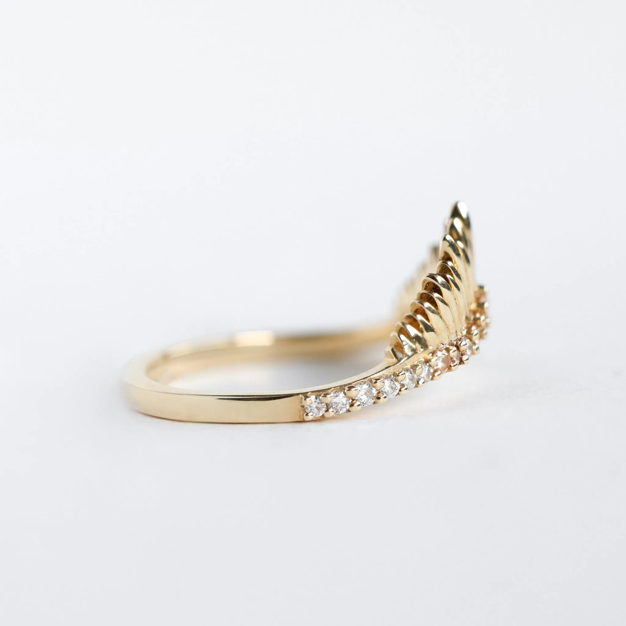 Gold Sunshine Diamond Ring Band