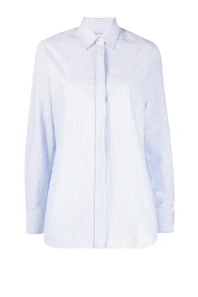 Golden Goose Boyfriend Striped Oxford Cotton Shirt - White Infinity