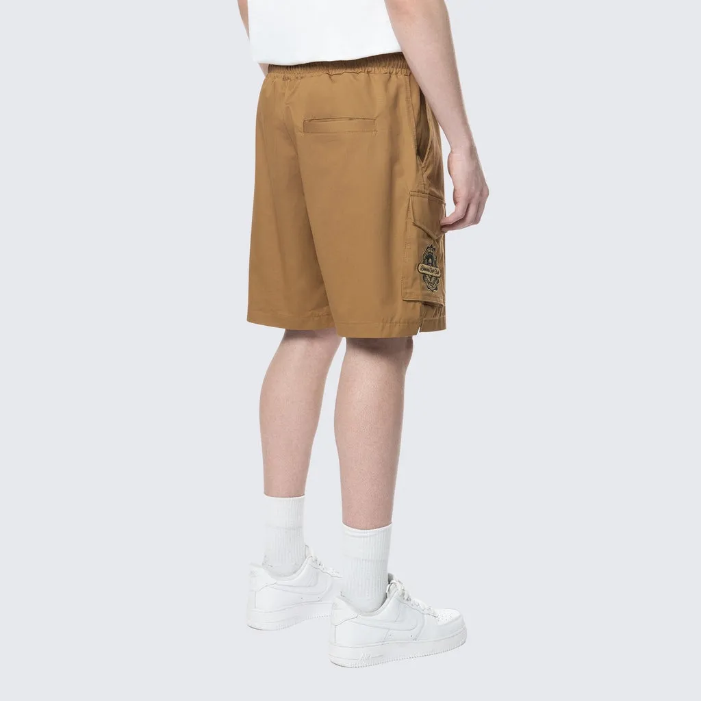 Golf Club Woven Cargo Twill Lounge Shorts - Timber