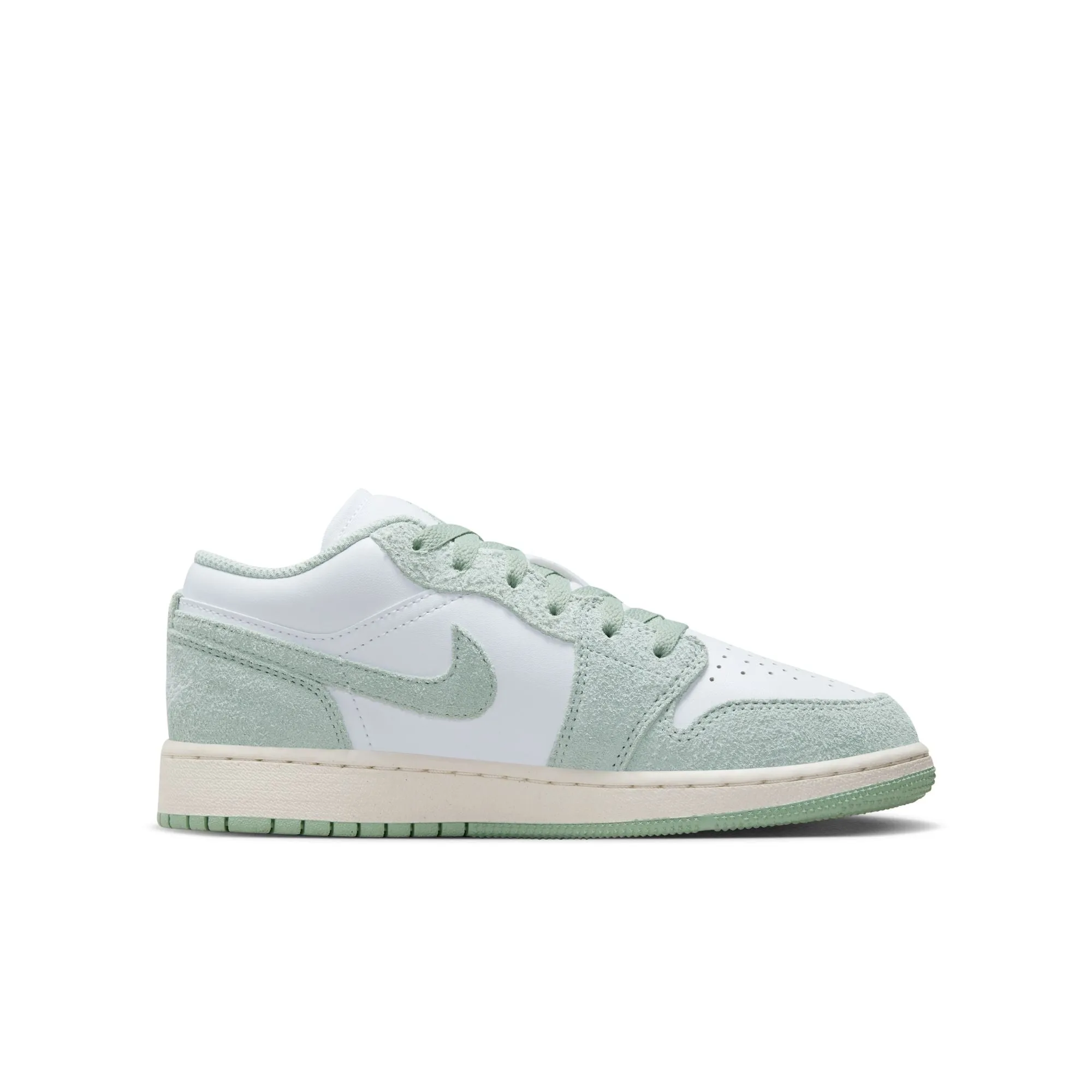 Grade School Air Jordan 1 Low SE GS White/Sea Foam-Sail FN9137-131