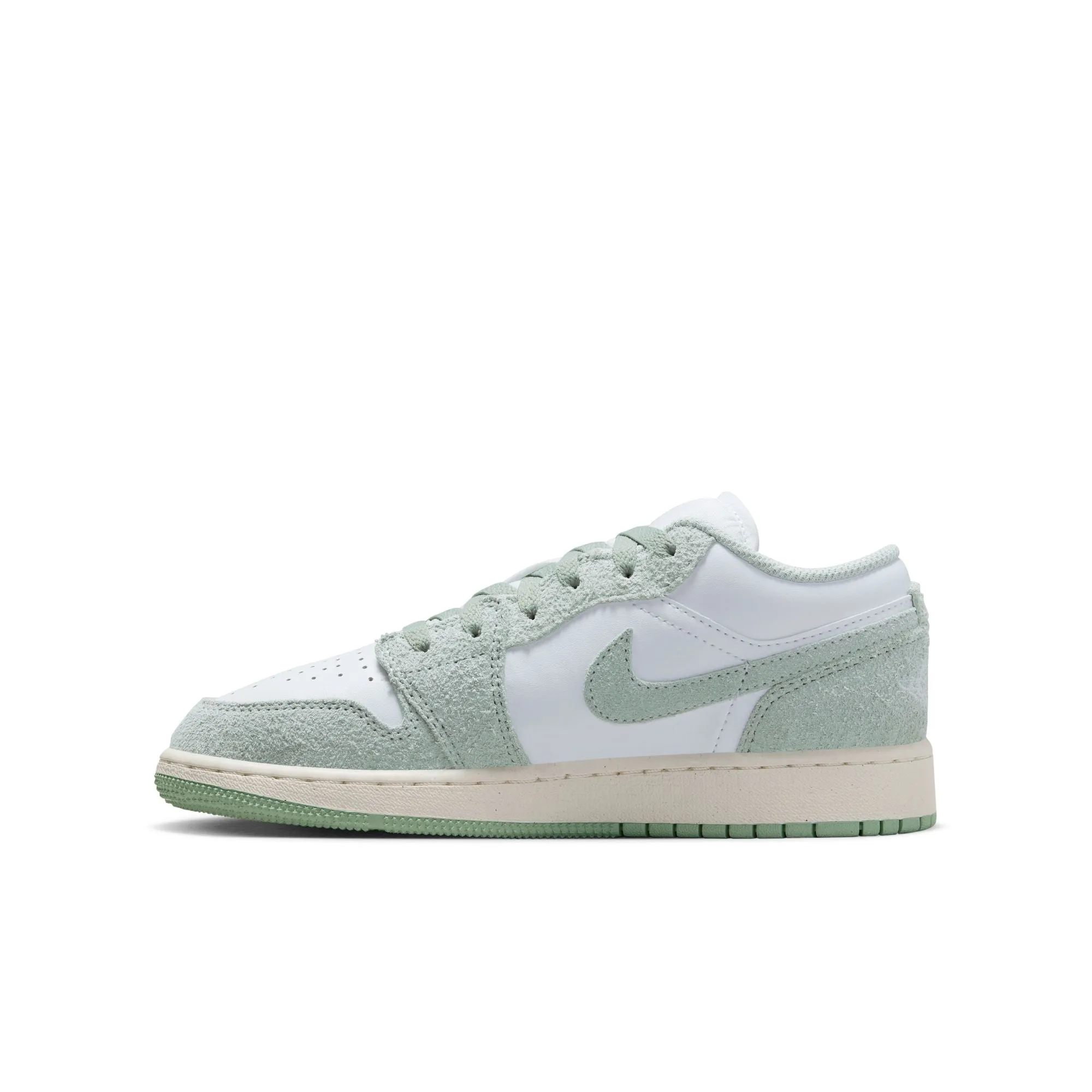 Grade School Air Jordan 1 Low SE GS White/Sea Foam-Sail FN9137-131