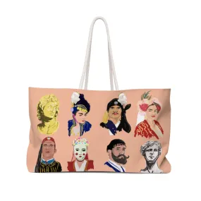 Greek Head Shots Peach Weekender Bag