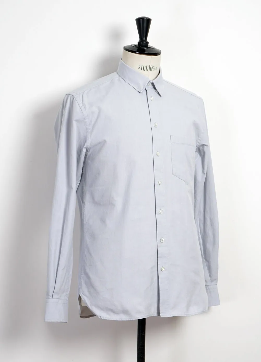 HAAKON | Hidden Button Down Shirt | Silver