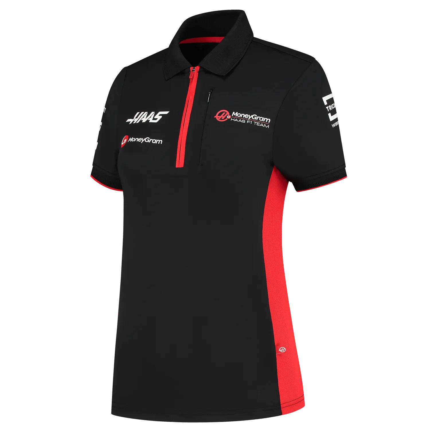 Haas Racing F1 2023 Women's Team Fitted Polo Shirt - Black