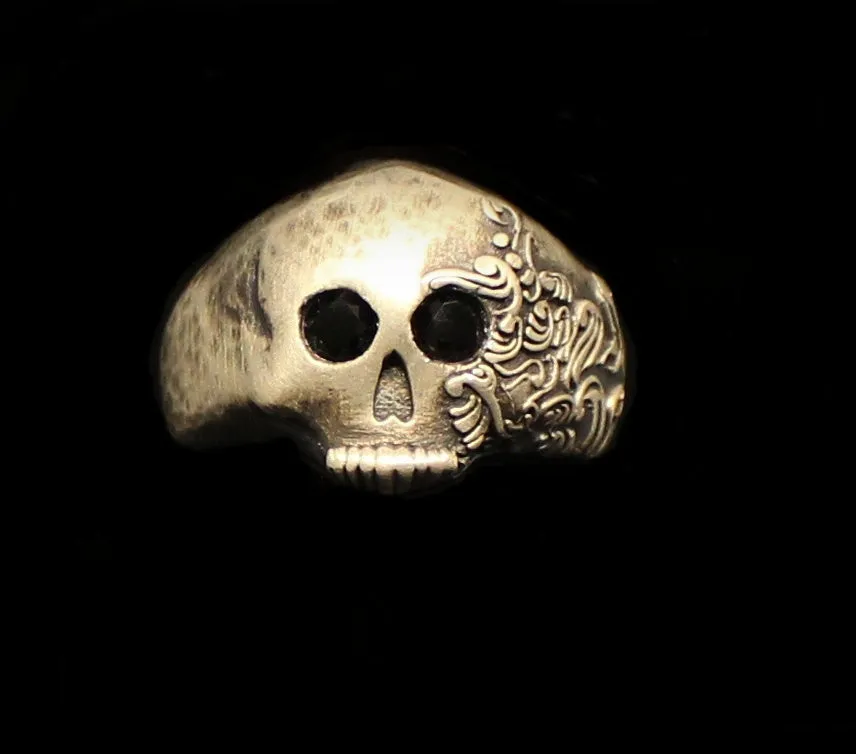 Hammered Fiji Skull Ring-UDINC0023a