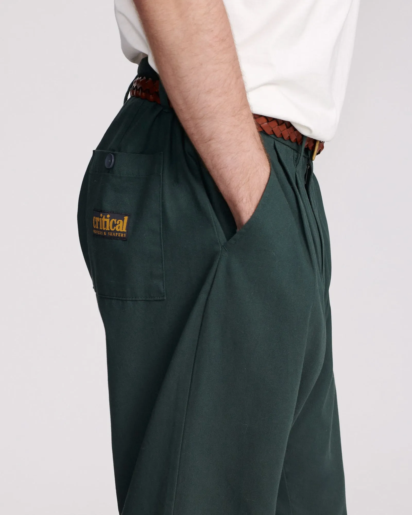 Harro Pleat Pant  - Pine