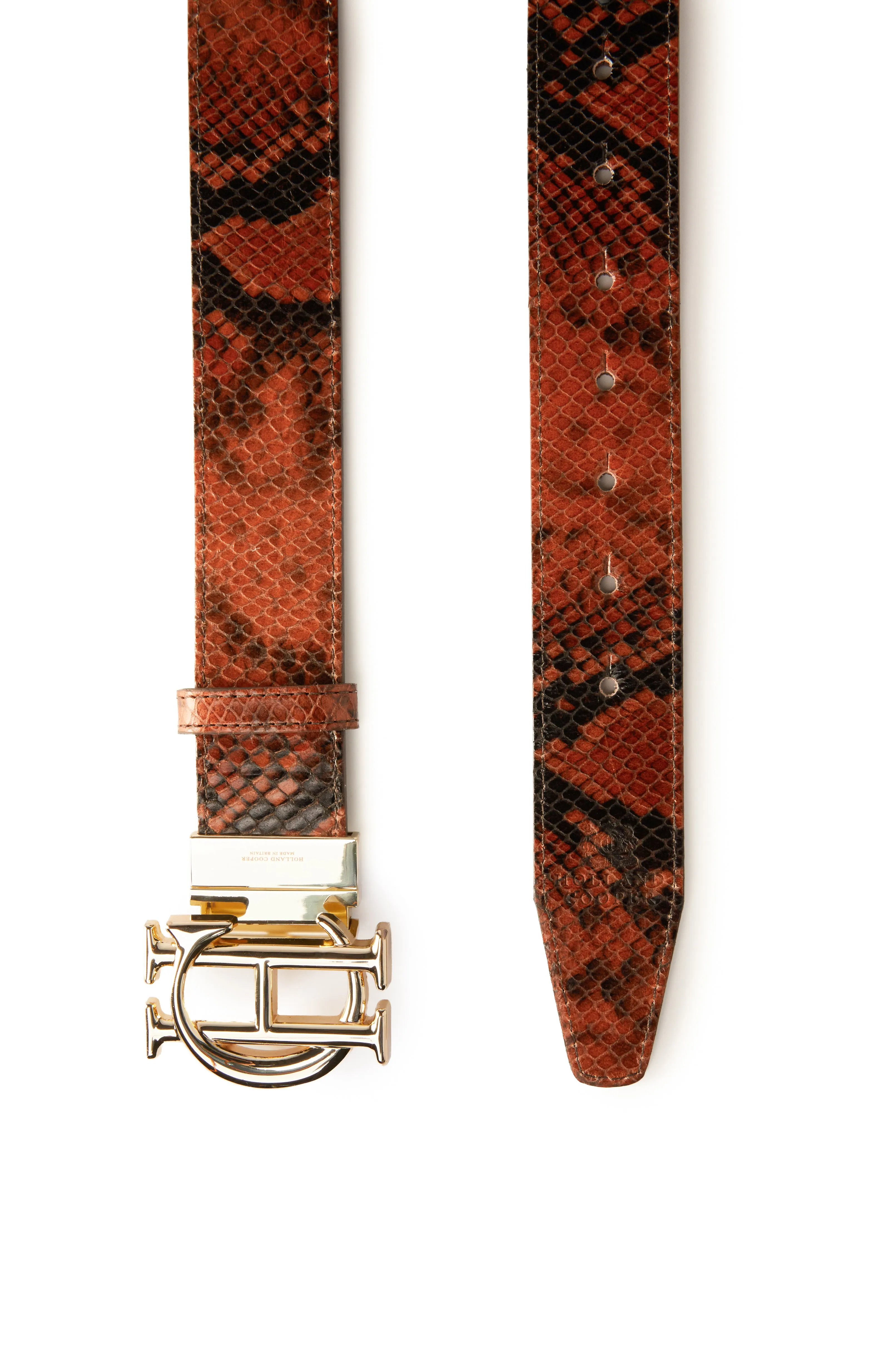 HC Classic Belt Reversible (Chestnut Python)