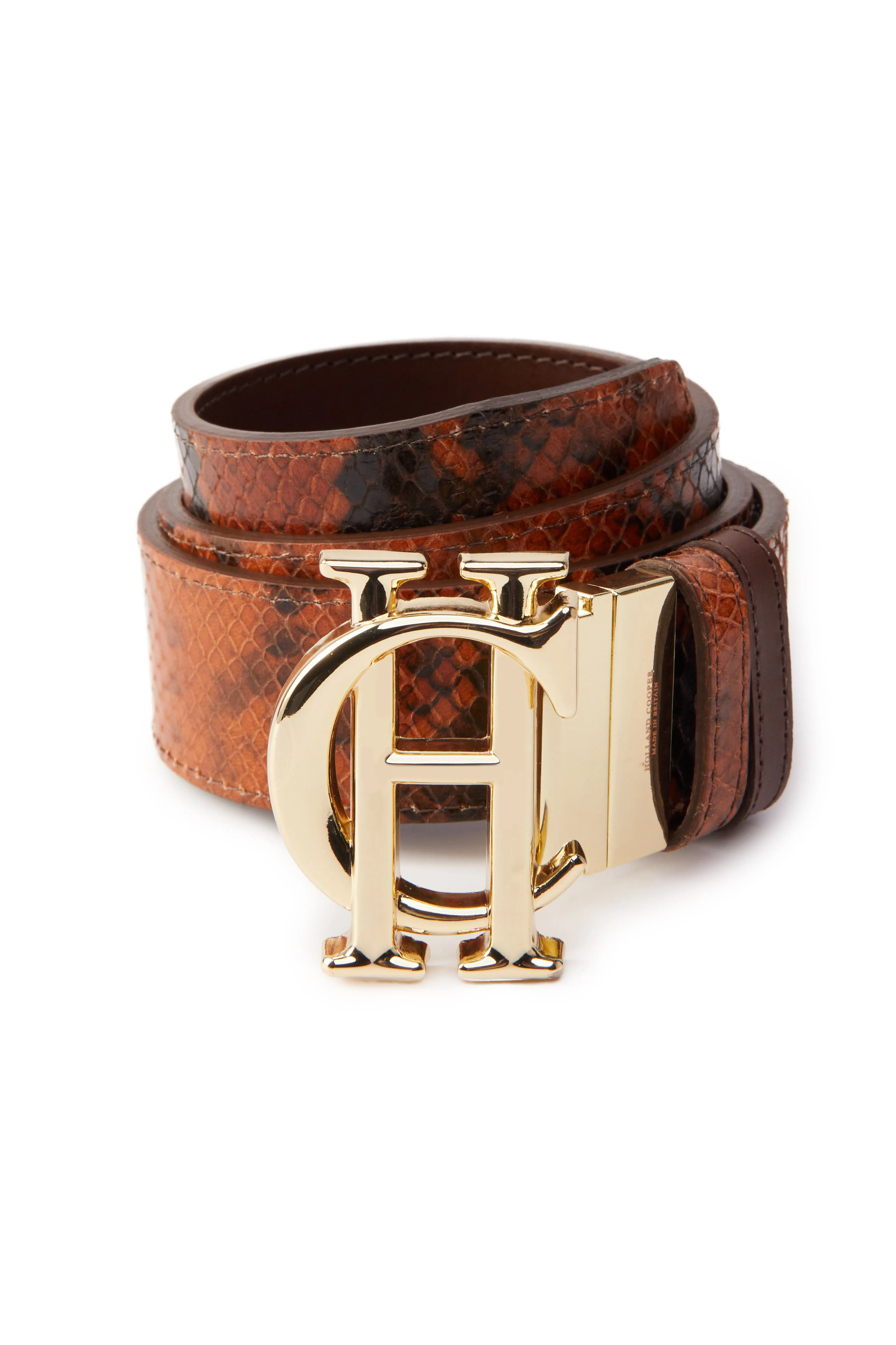 HC Classic Belt Reversible (Chestnut Python)