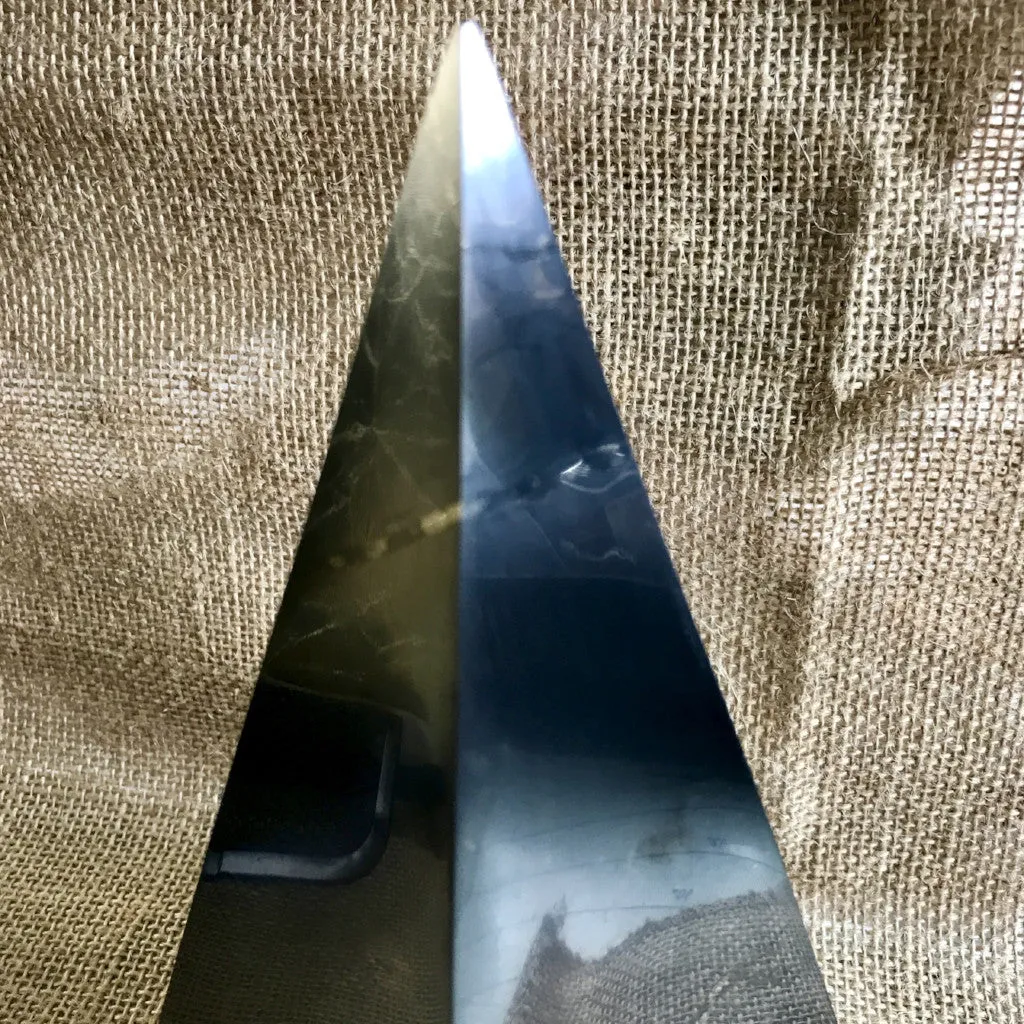 High Shungite Pyramid, 100mm Base (4 Inches Square) - A Real Stunner