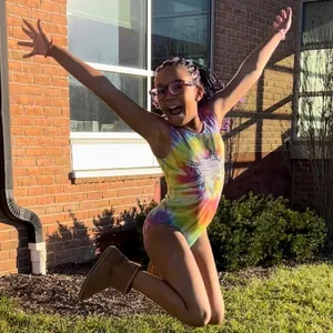 Holographic Tie Dye Burst Gymnastics Leotard