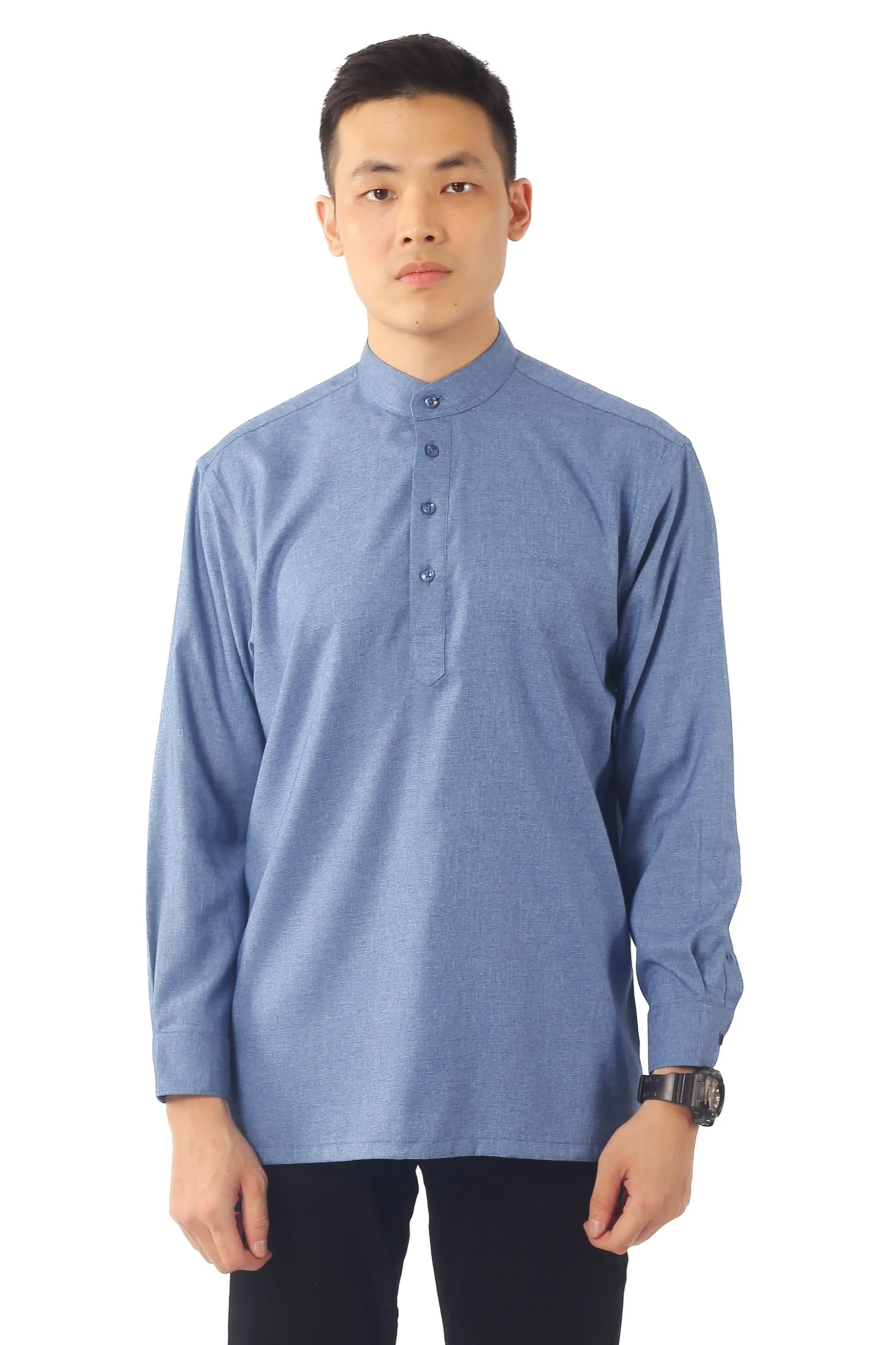 IDEXER MANDARIN LONG SLEEVE SHIRT [REGULAR FIT] ID0262