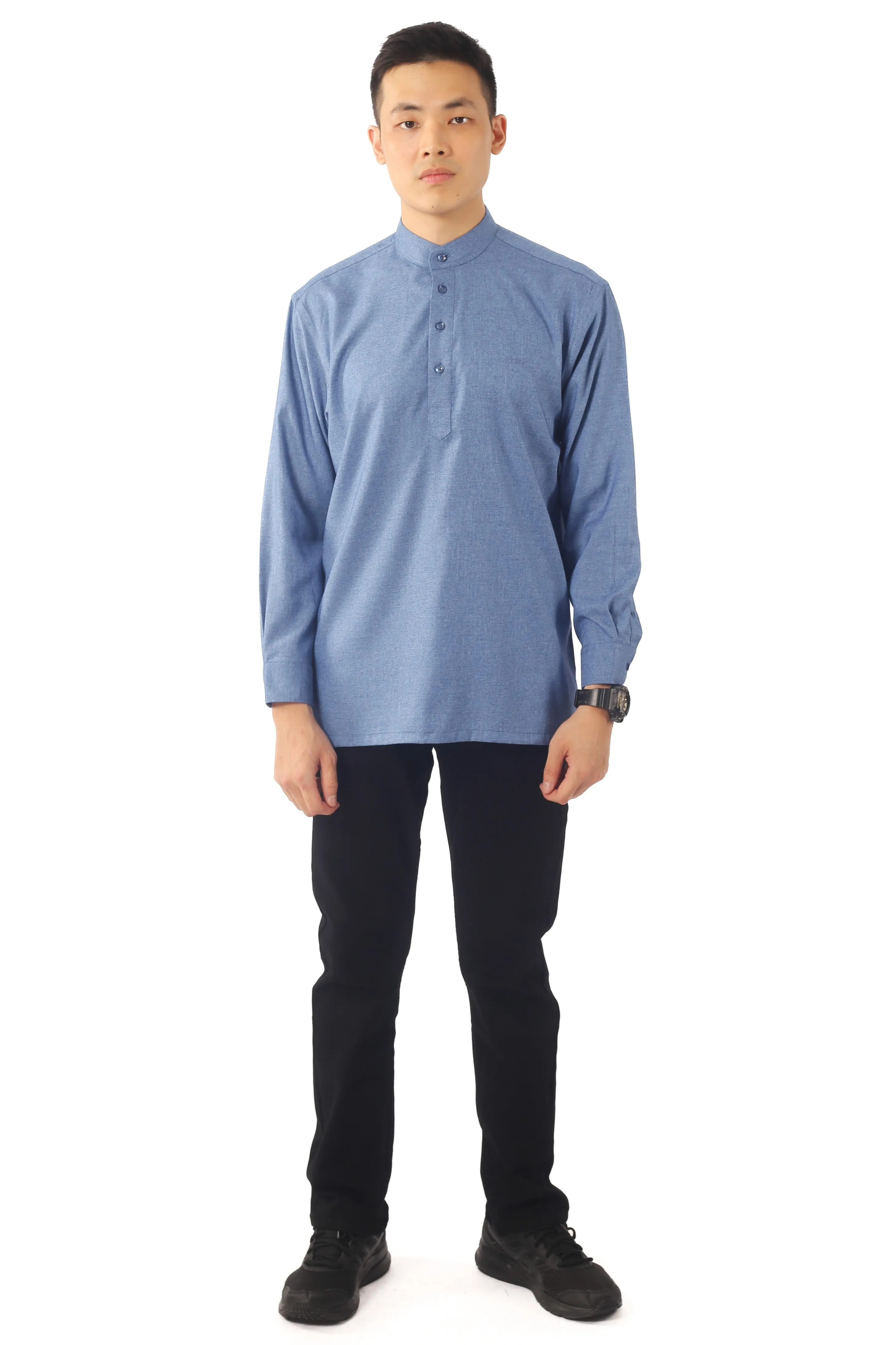 IDEXER MANDARIN LONG SLEEVE SHIRT [REGULAR FIT] ID0262