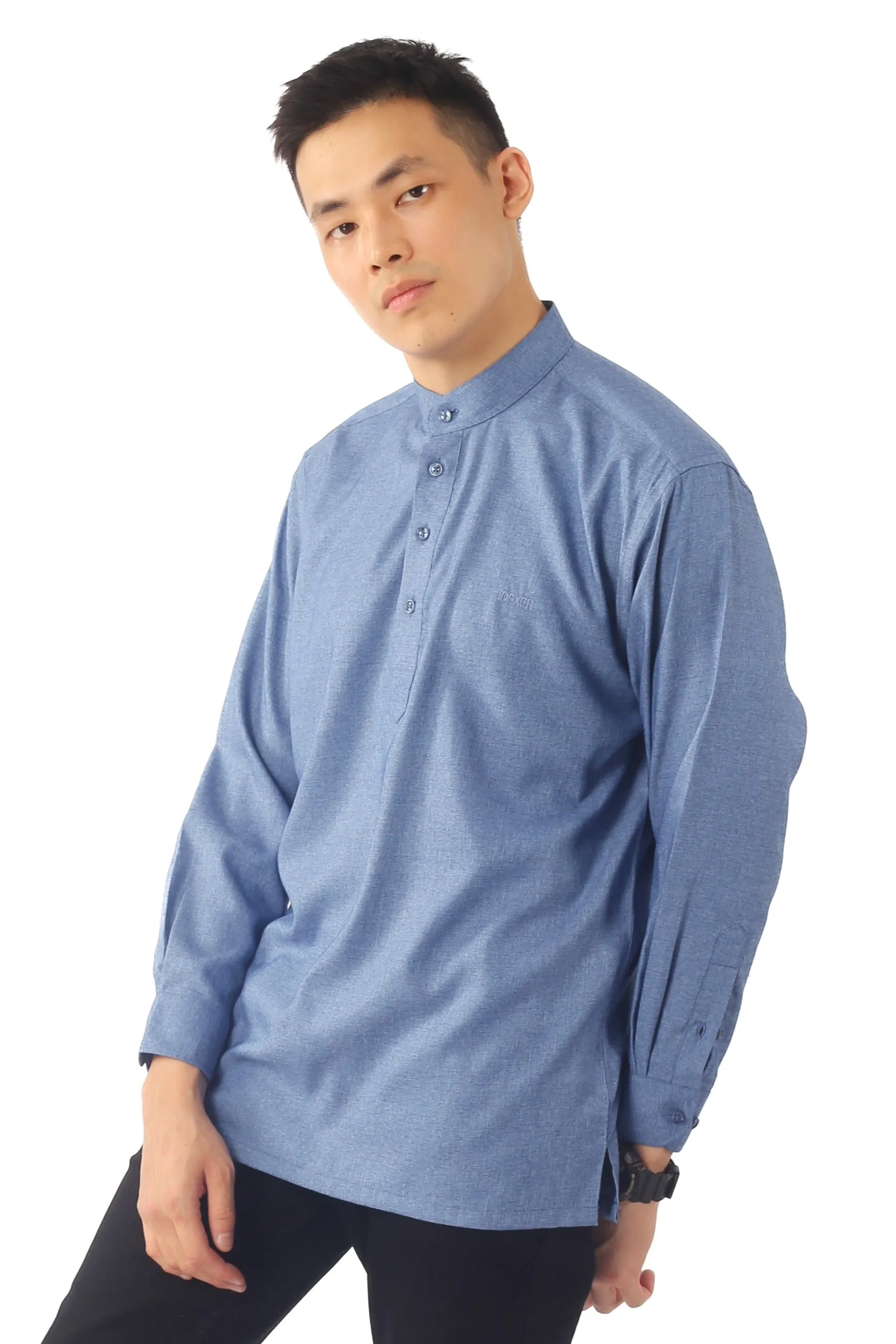 IDEXER MANDARIN LONG SLEEVE SHIRT [REGULAR FIT] ID0262