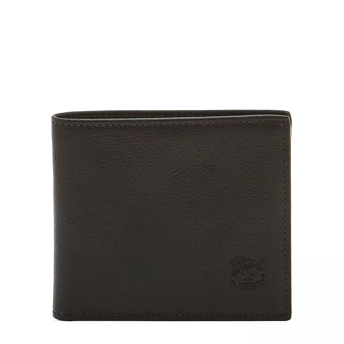 Il Bisonte Black Bi Fold Classic Wallet