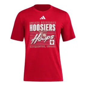 Indiana Hoosiers Basketball Hoops Crimson T-Shirt