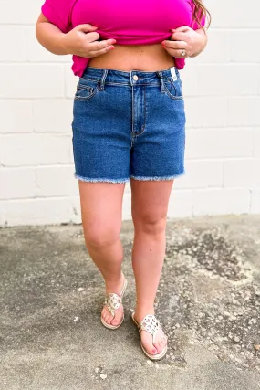 Judy Blue Dottie Vintage Wash Cutoff Shorts