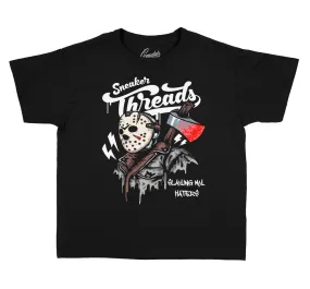 Kids Red Thunder 4 Shirt - Slaying Haters - Black