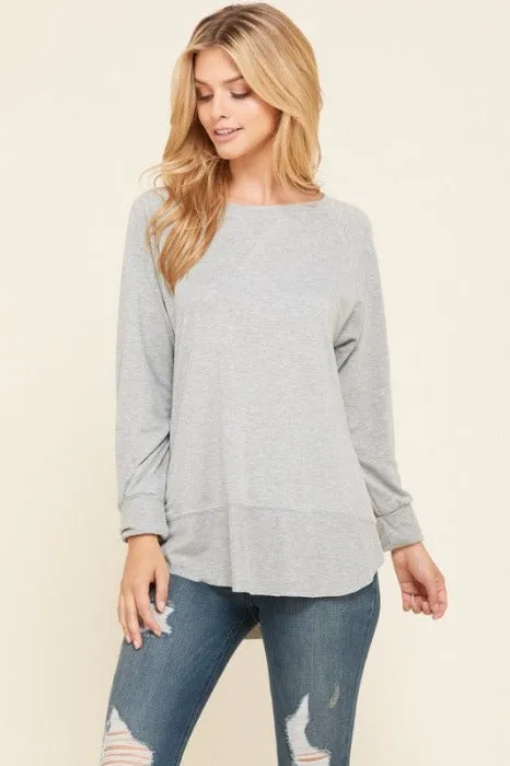 Knit Tunic Top in A Relaxed Fit Pullover Sweater - Assorted Colors