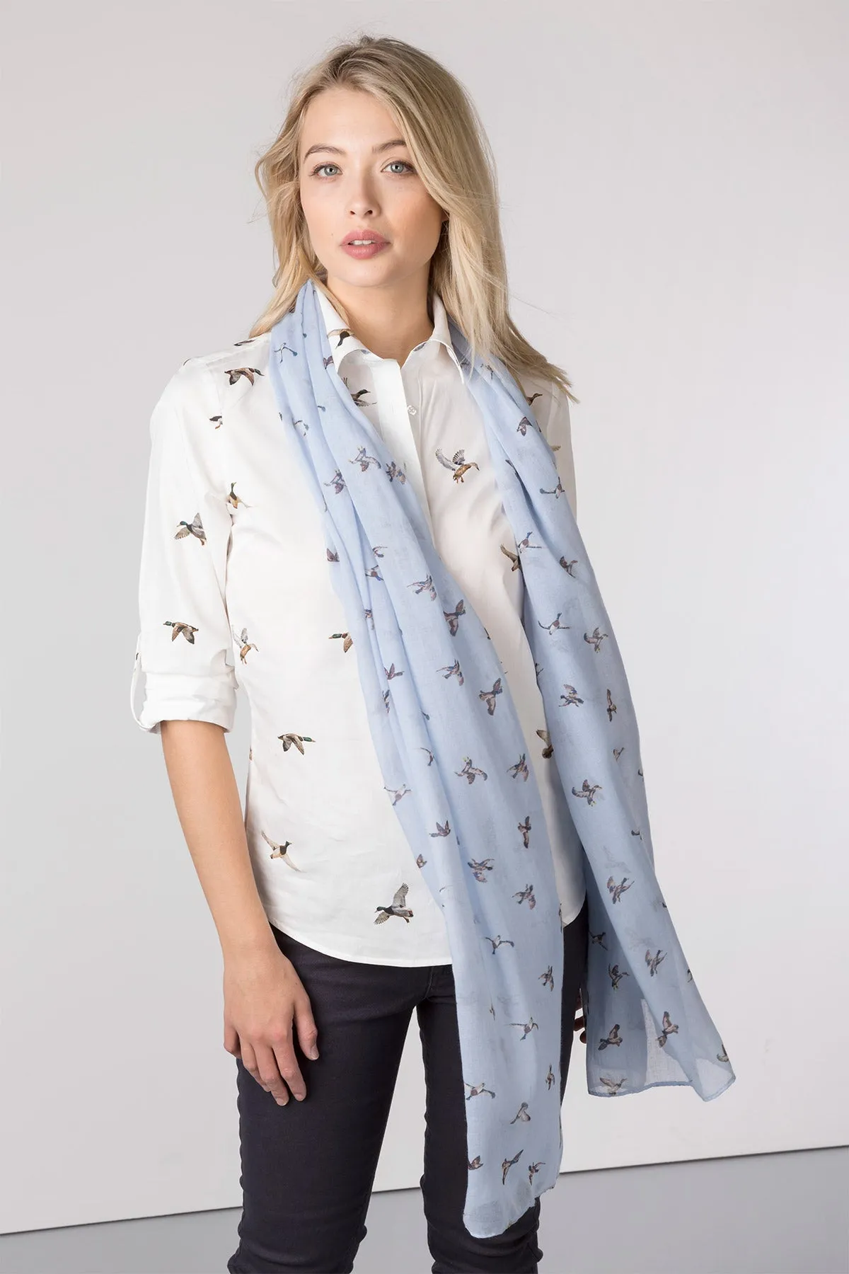 Ladies Printed Floaty Scarf - Wistow