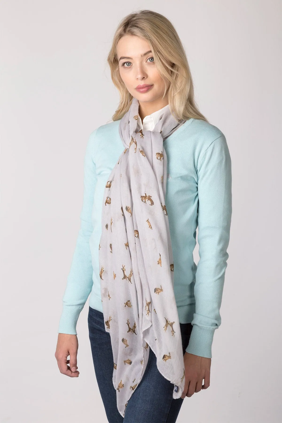 Ladies Printed Floaty Scarf - Wistow