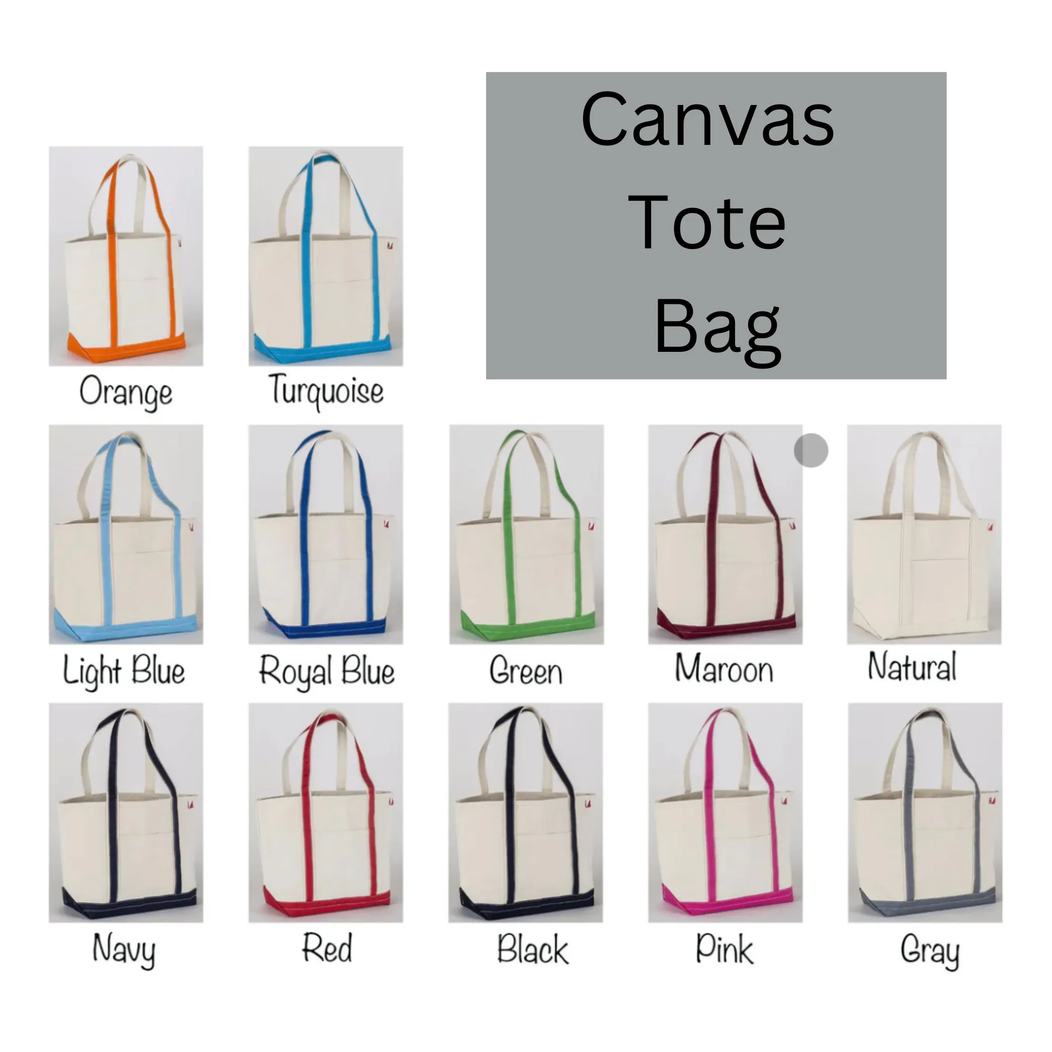 Lake Life Canvas Tote