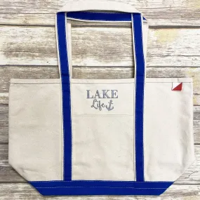 Lake Life Canvas Tote