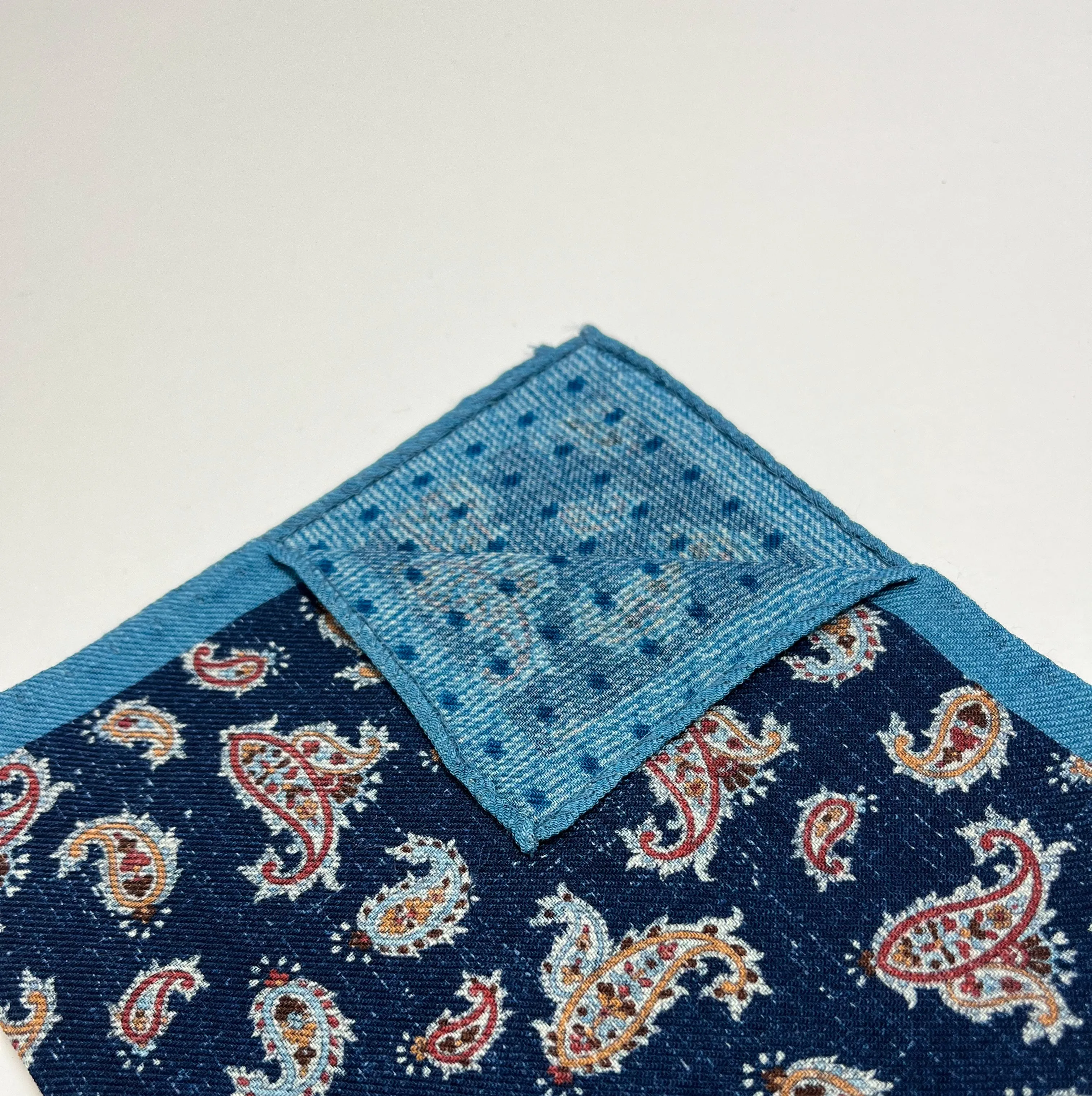 Liam John Paisley Polkadot Pocket Square