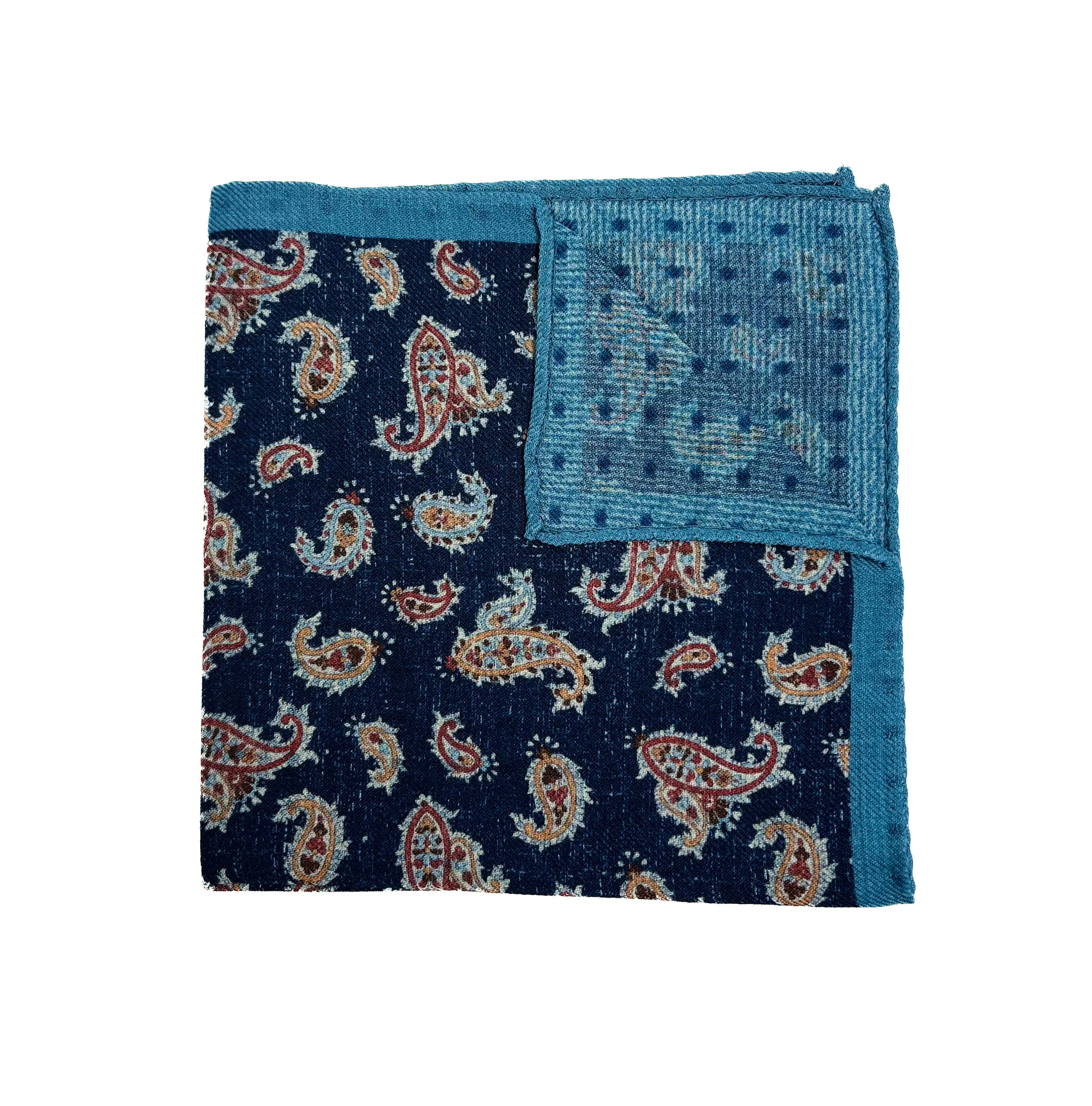 Liam John Paisley Polkadot Pocket Square