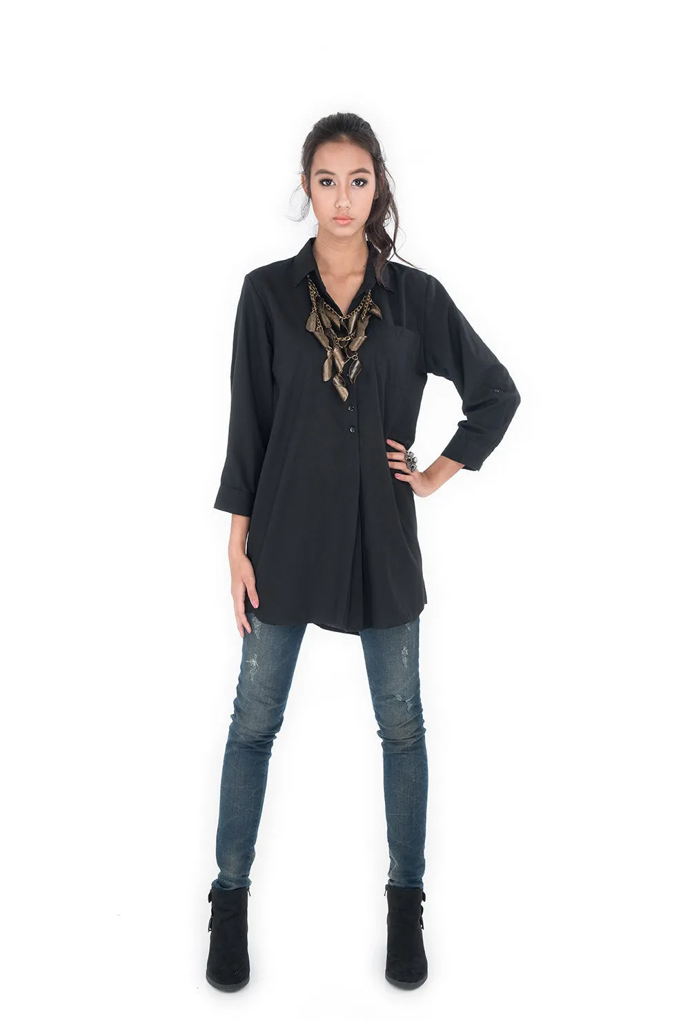 Long Black Shirt for women