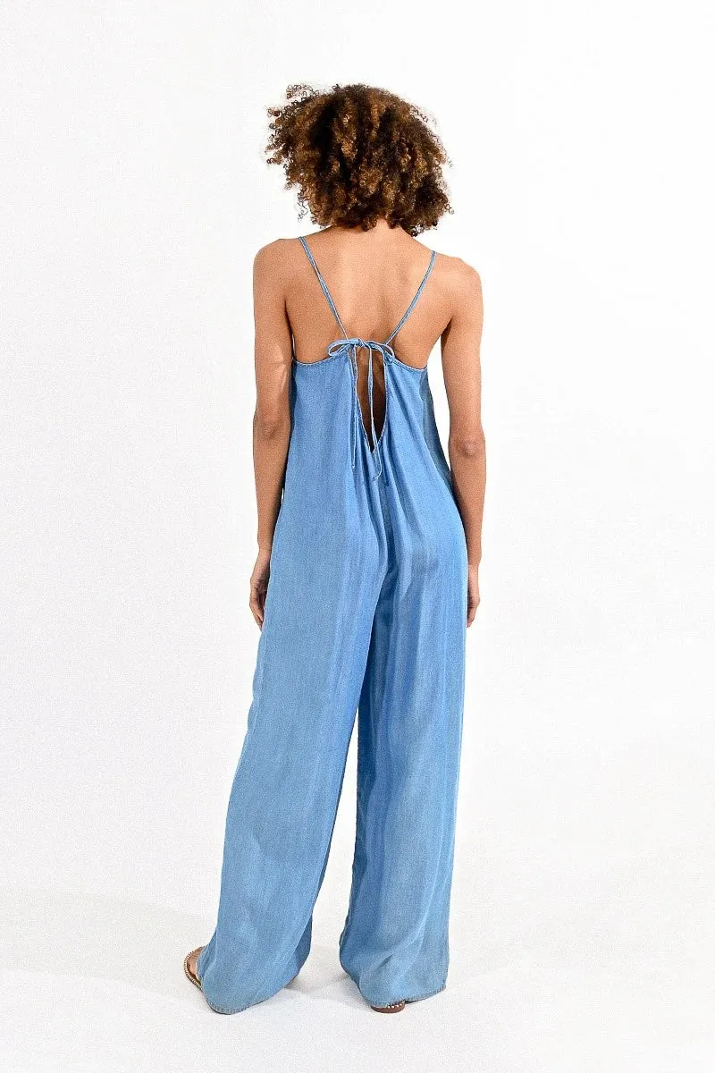 Loose Lyocell Jumpsuit