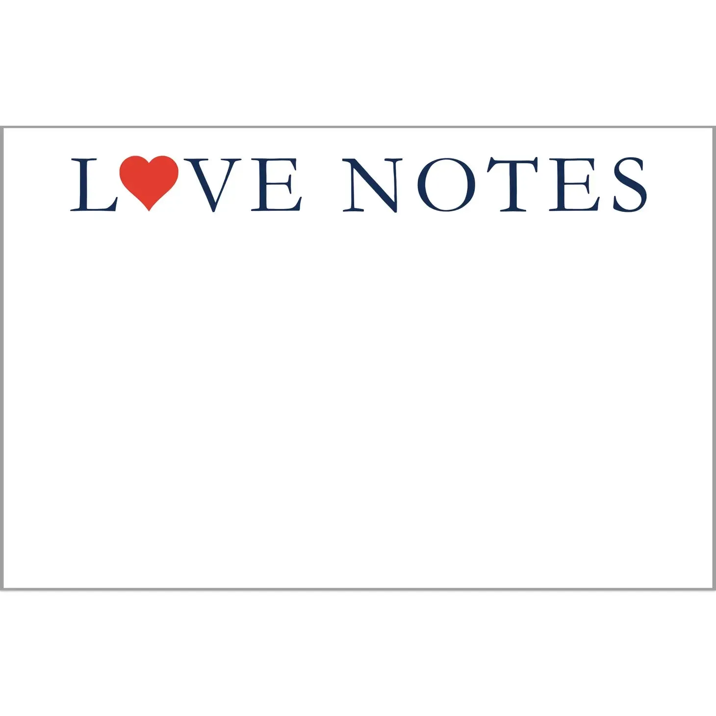 Love Notes Notepad