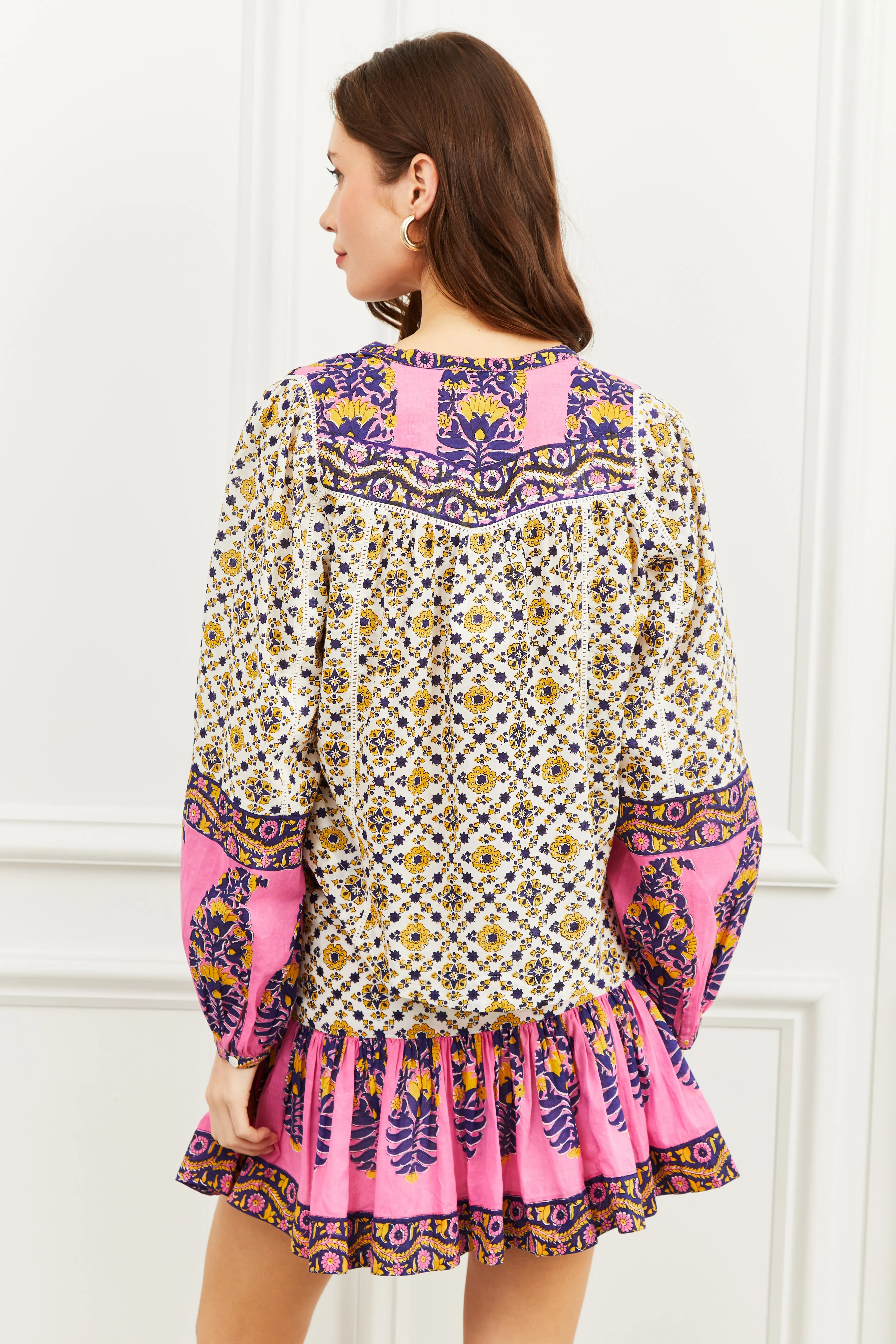 Love the Label Megan Top in Zina Print