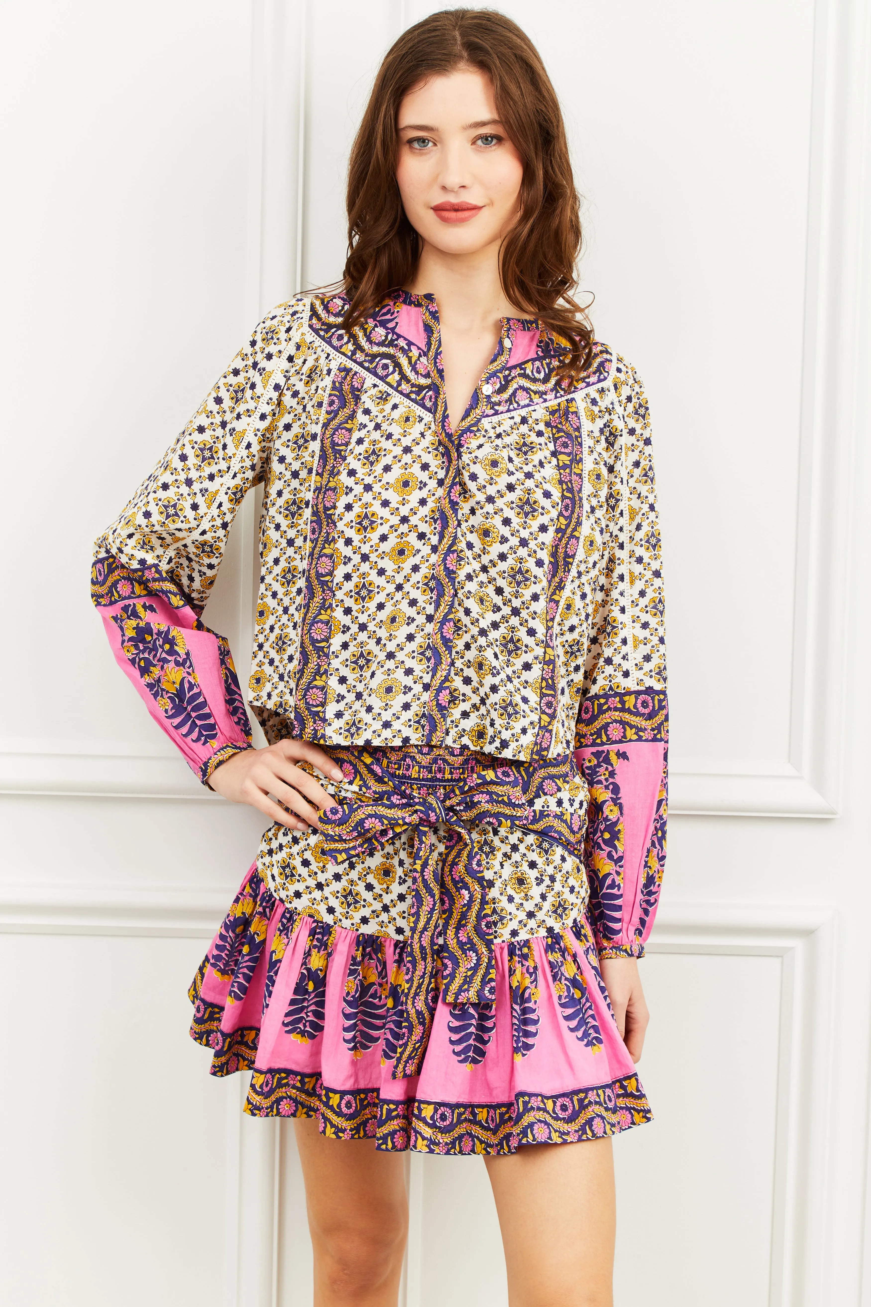 Love the Label Megan Top in Zina Print