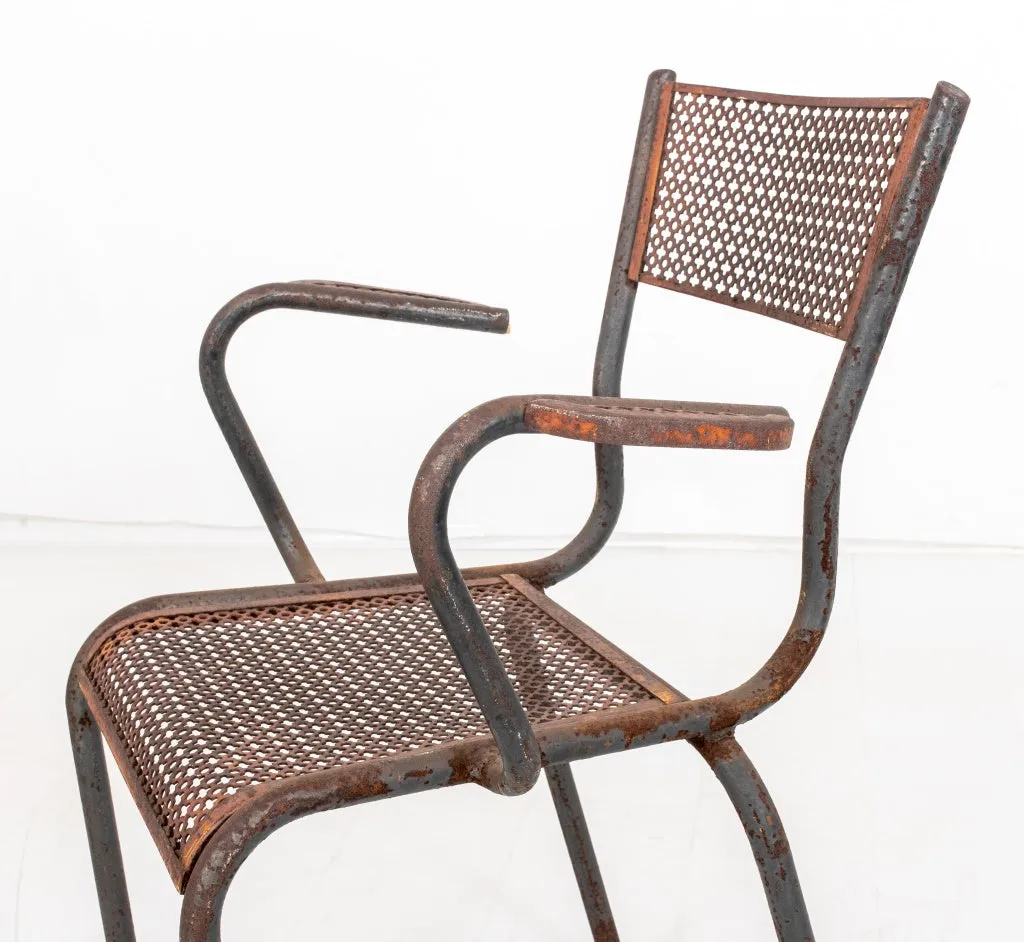 Mathieu Mategot French Modernist Side Chairs, Pair