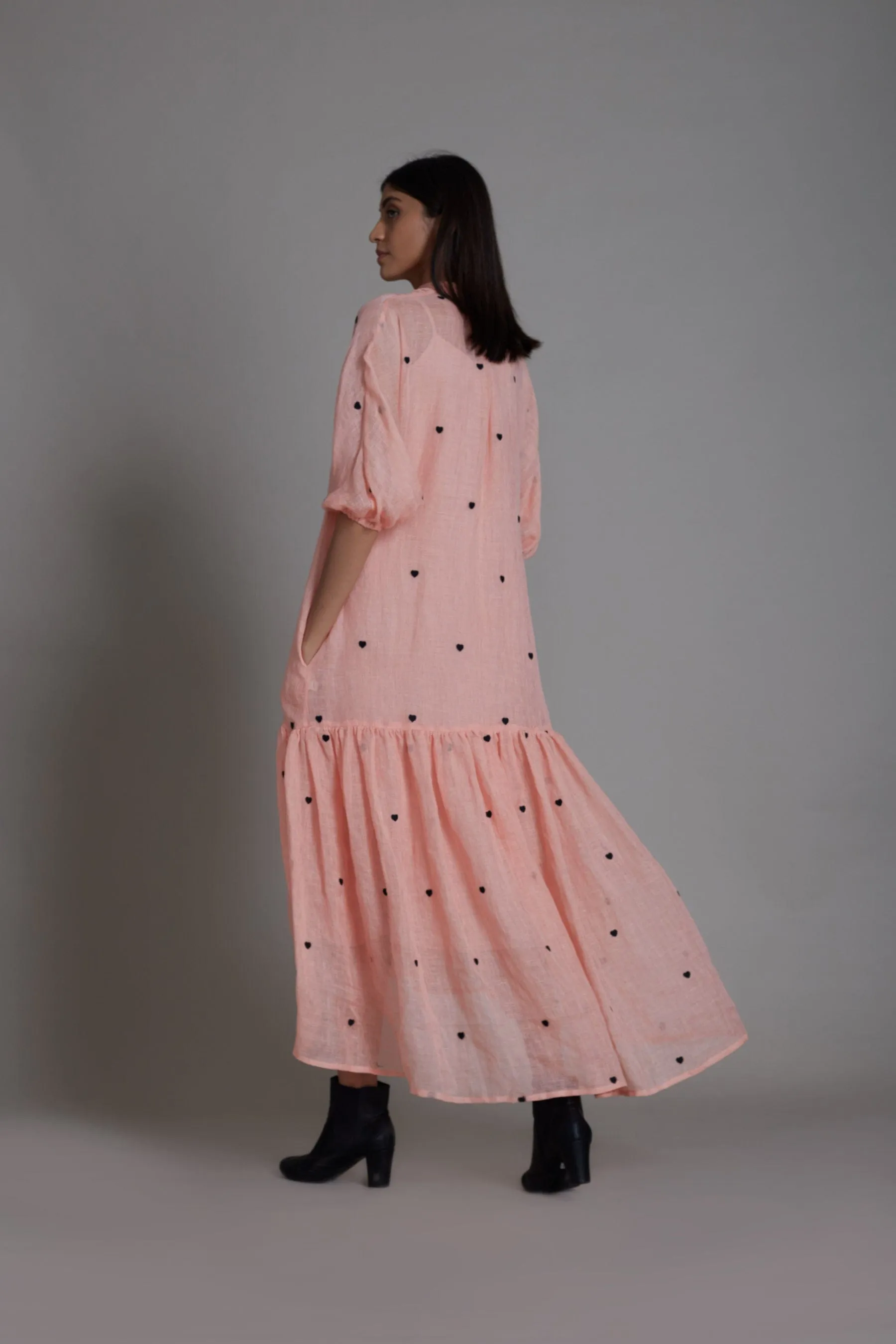 Mati Queen of Hearts Dress-Pink