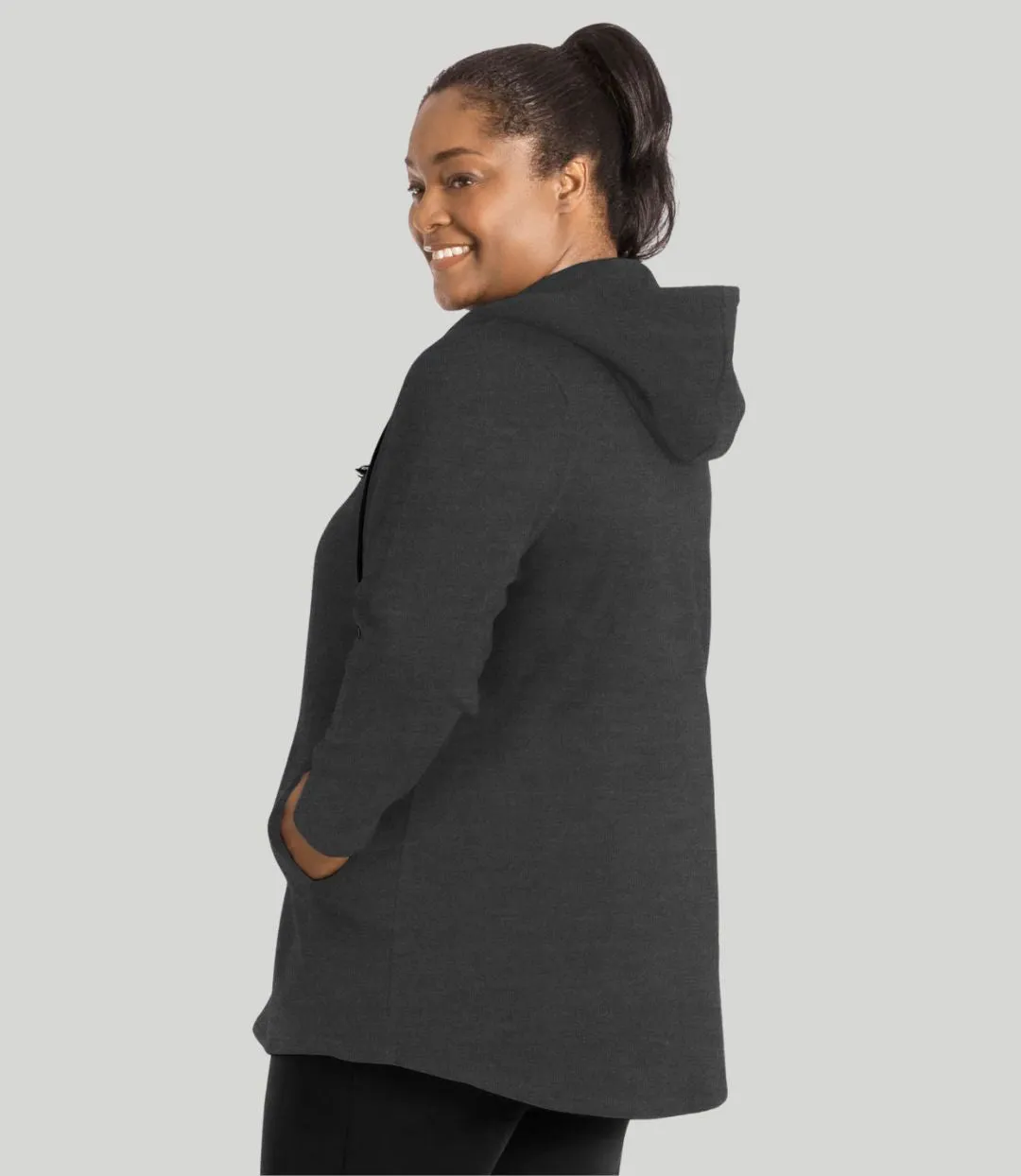 MaVie Cotton Zip Front Hoodie Classic Colors