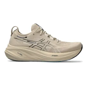 Men's Asics GEL-Nimbus 26, Feather Grey/Black, 11.5 D Medium