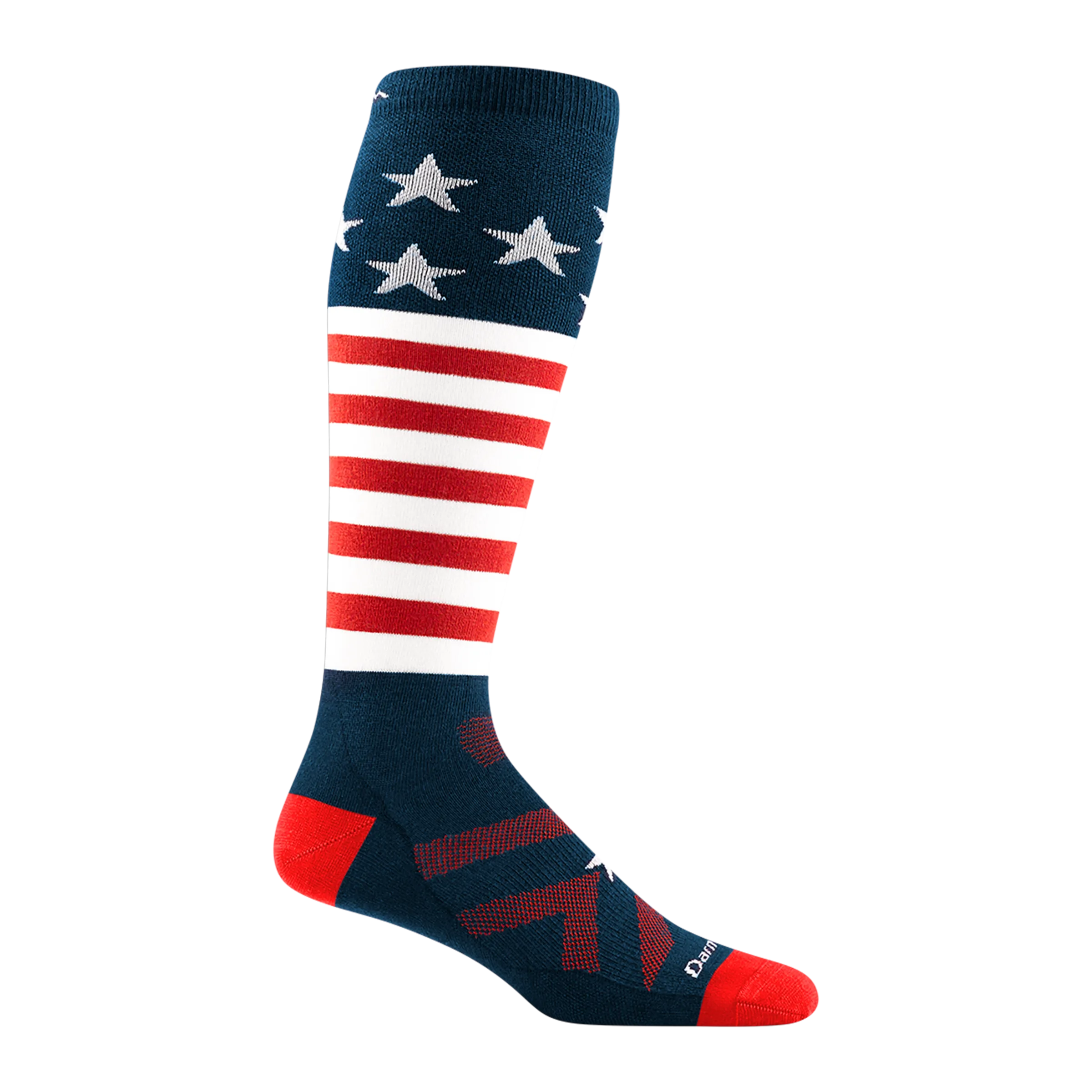 Men's Captain Stripe Over-the-Calf  Lightweight Ski & Snowboard Sock