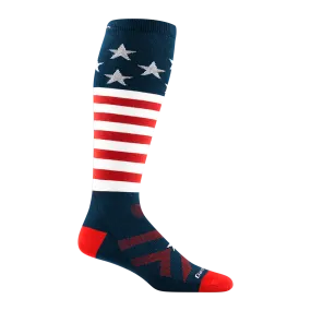 Men's Captain Stripe Over-the-Calf  Lightweight Ski & Snowboard Sock