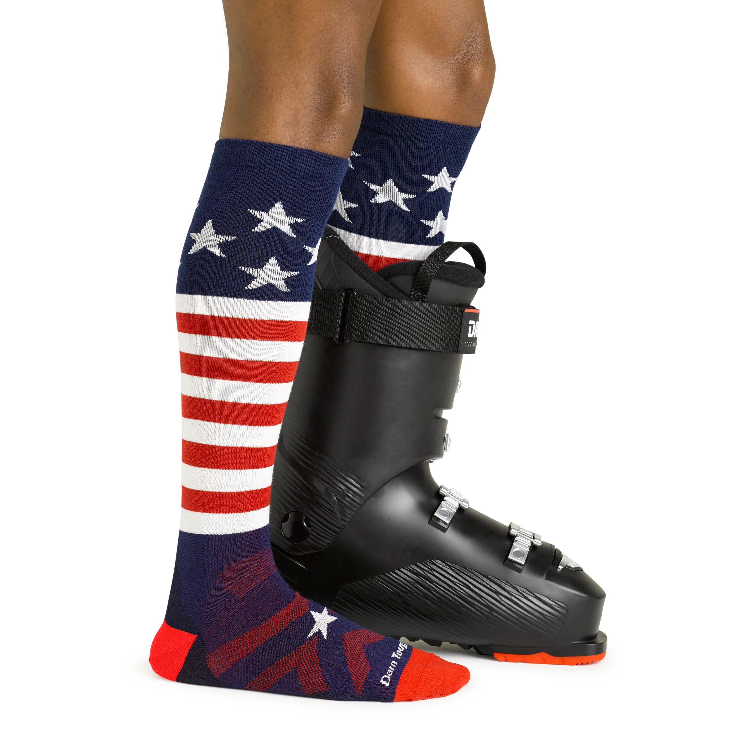 Men's Captain Stripe Over-the-Calf  Lightweight Ski & Snowboard Sock