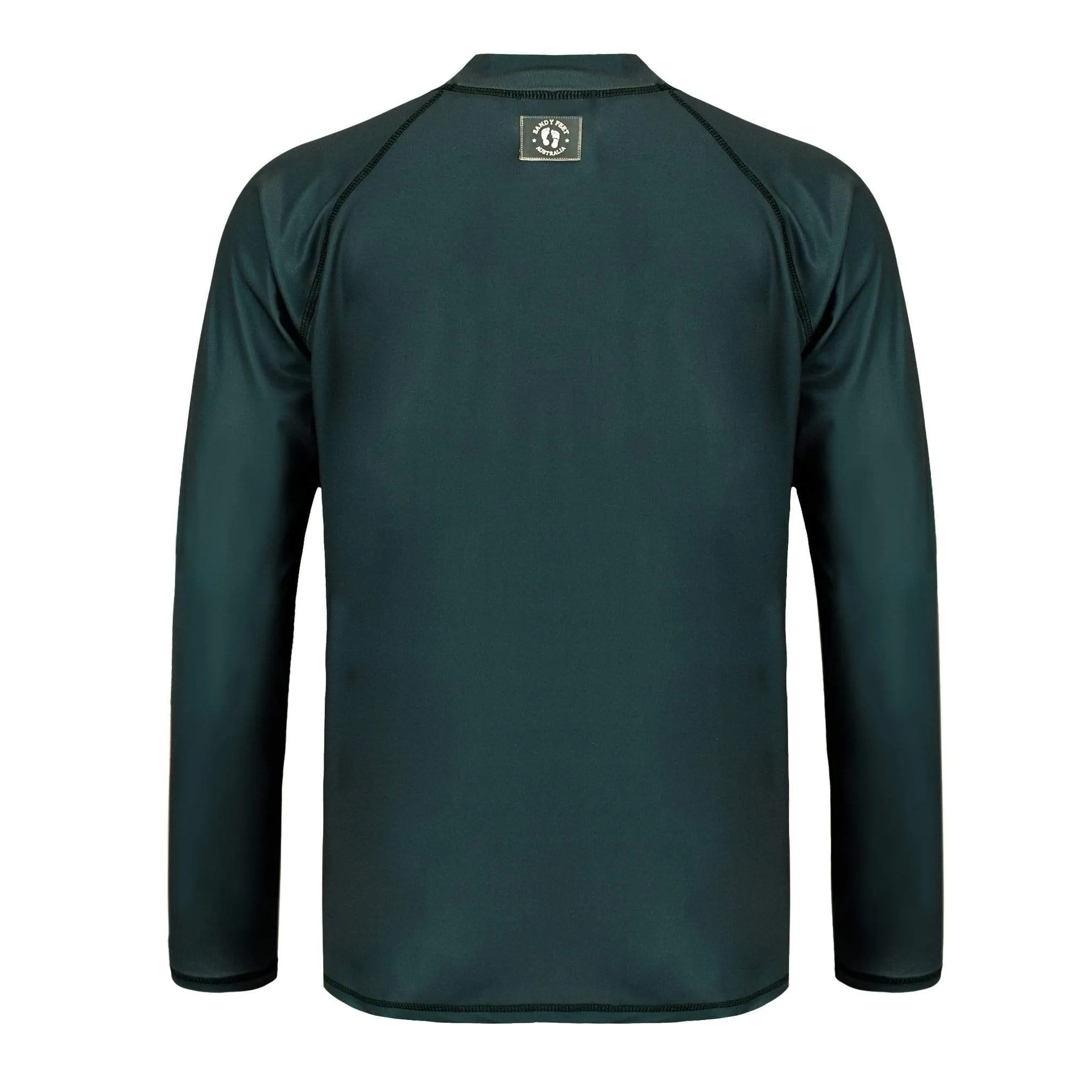 Mens Charcoal Squared Long Sleeve Rashie