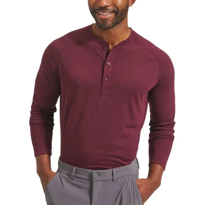 Men's Mizzen   Main | Easy Knit Henley | Burgundy Heather