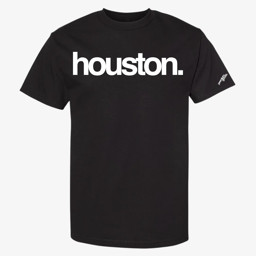 mens premiumgoods. houston. s/s tee (black/white)