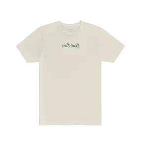 Men's Recycled Tee - Logo - Natural White