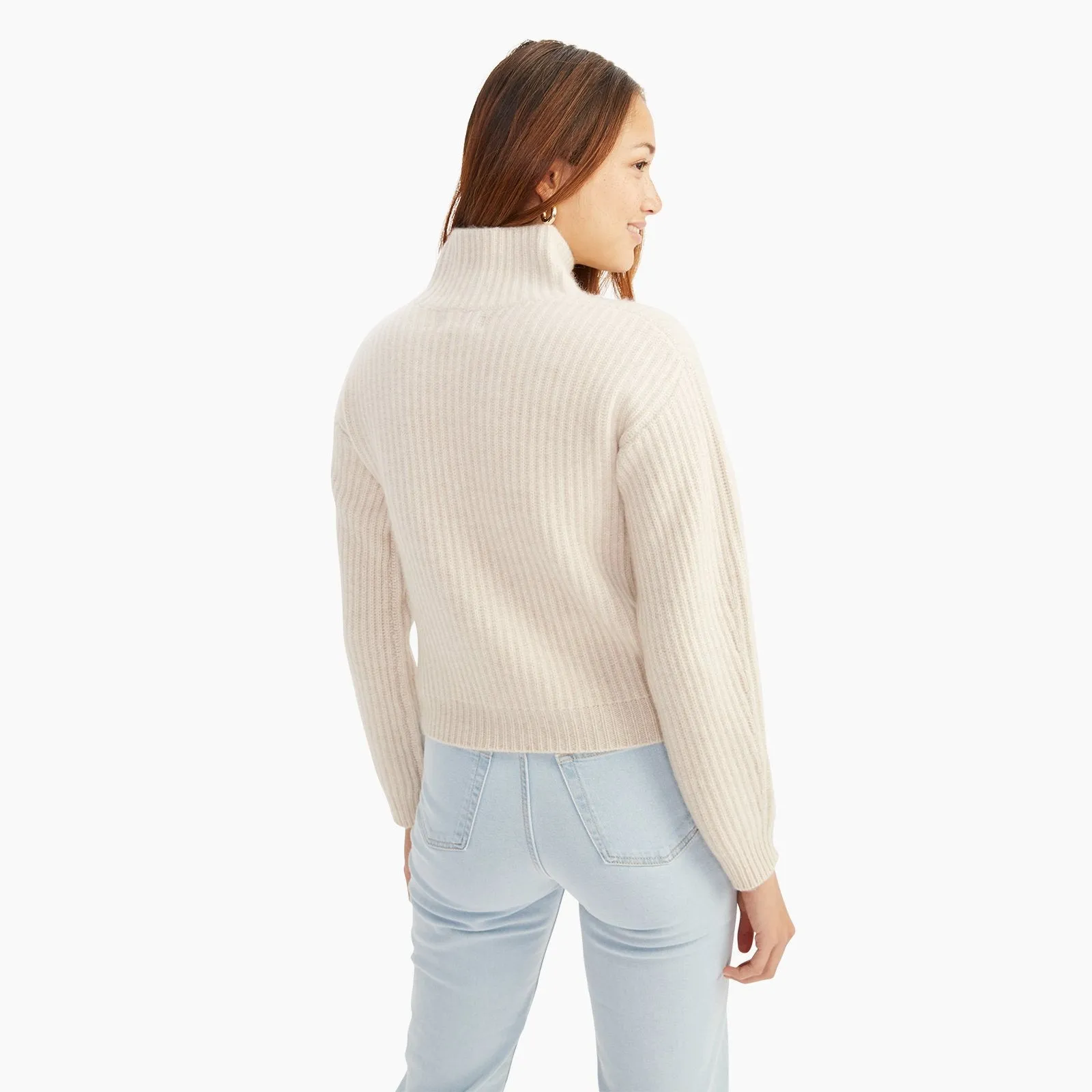 Merino Cashmere Fisherman Turtleneck